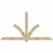 Ekena Millwork Redmond Rough Sawn Timber Gable Bracket, Douglas Fir, 108"W x 58"H x 2"D x 6"F, 13/12 Pitch GBW108X58X0206RED00RDF - alternate 1